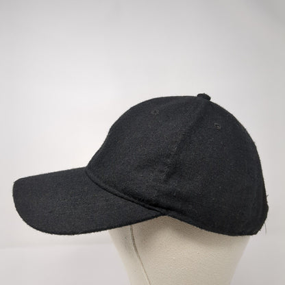 Unbranded Slideback Hat Black One Size Solid Blank 6 Panel Adjustable