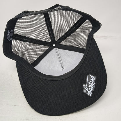 Bart Bridge Trucker Hat Black One Size Snapback Mesh Yountville California Wine