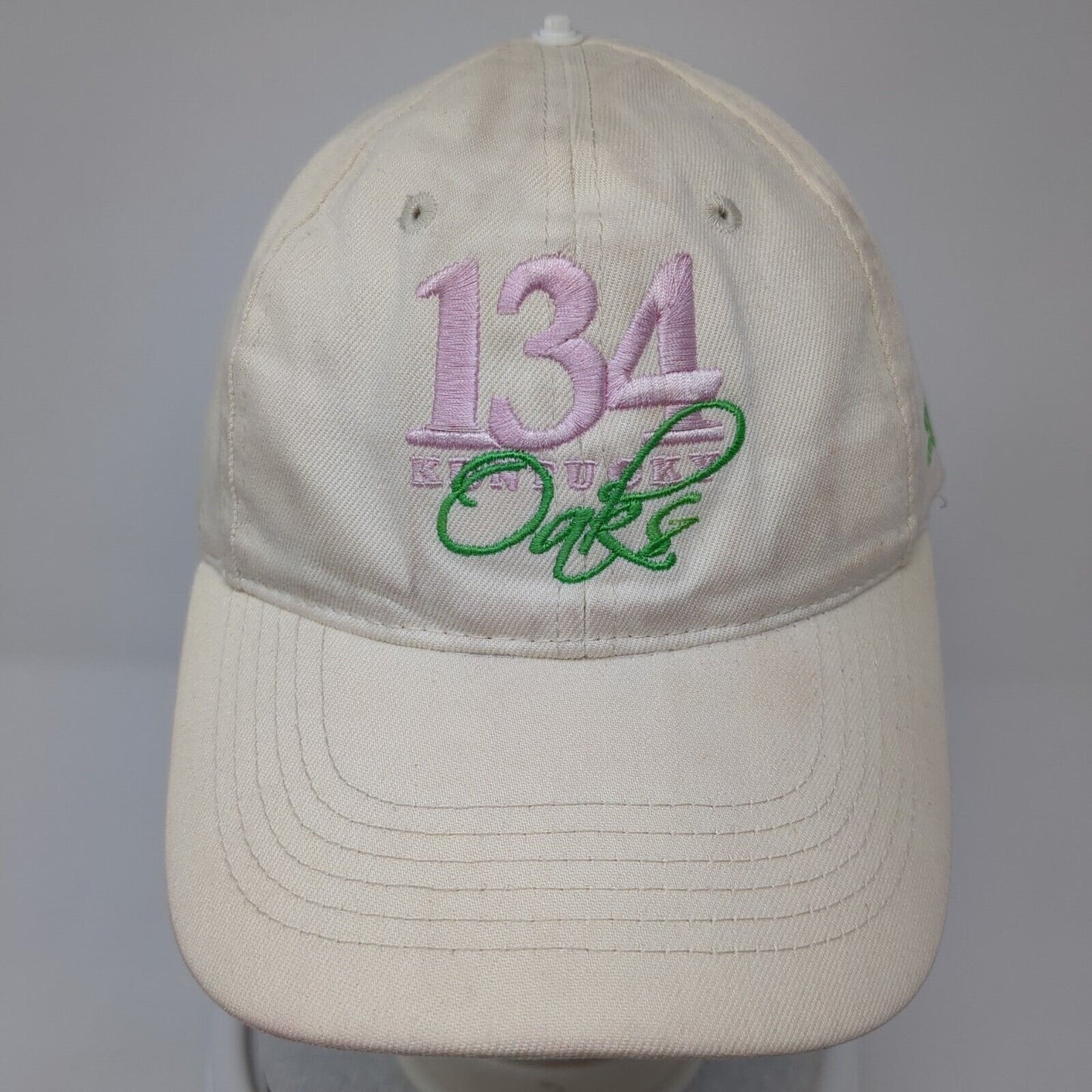134 Kentucky Oaks Official Starter Slideback Hat Tan OS Adjustable Sportsman