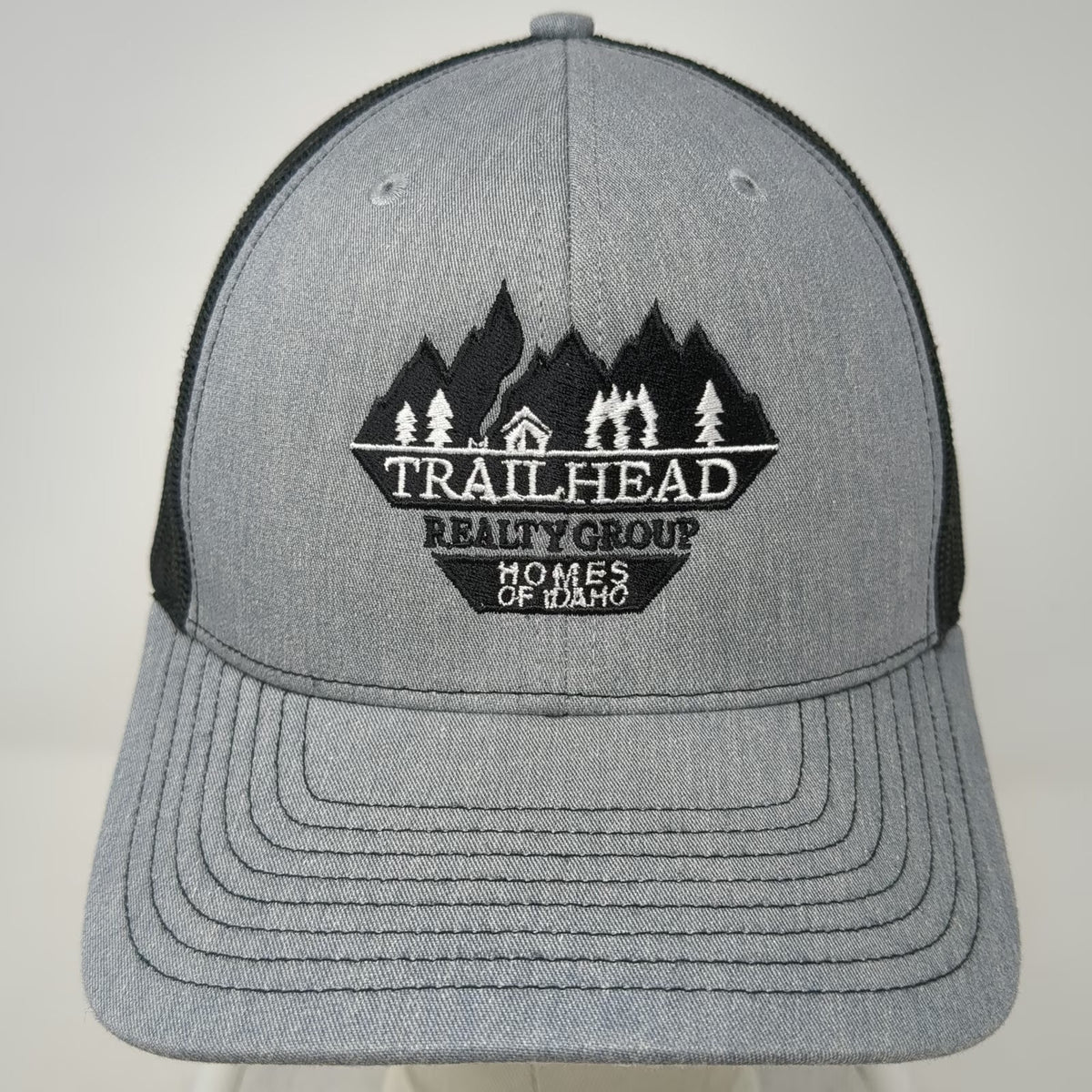 Richardson Trucker Hat Gray One Size Trailhead Realty Group Idaho Mountain