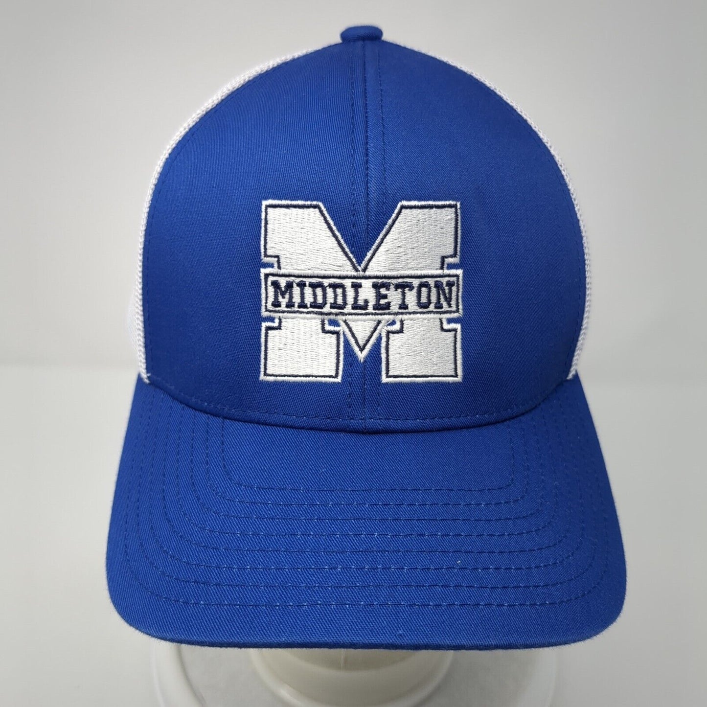 Middleton Snapback Trucker Hat Blue OS Adjustable Mesh Back Pacific Headwear
