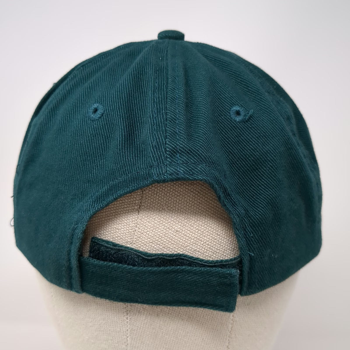 Fahrenheit Baseball Cap Green One Size CC Embroidered Logo Strapback Cotton Hat