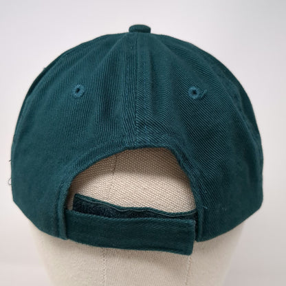 Fahrenheit Baseball Cap Green One Size CC Embroidered Logo Strapback Cotton Hat