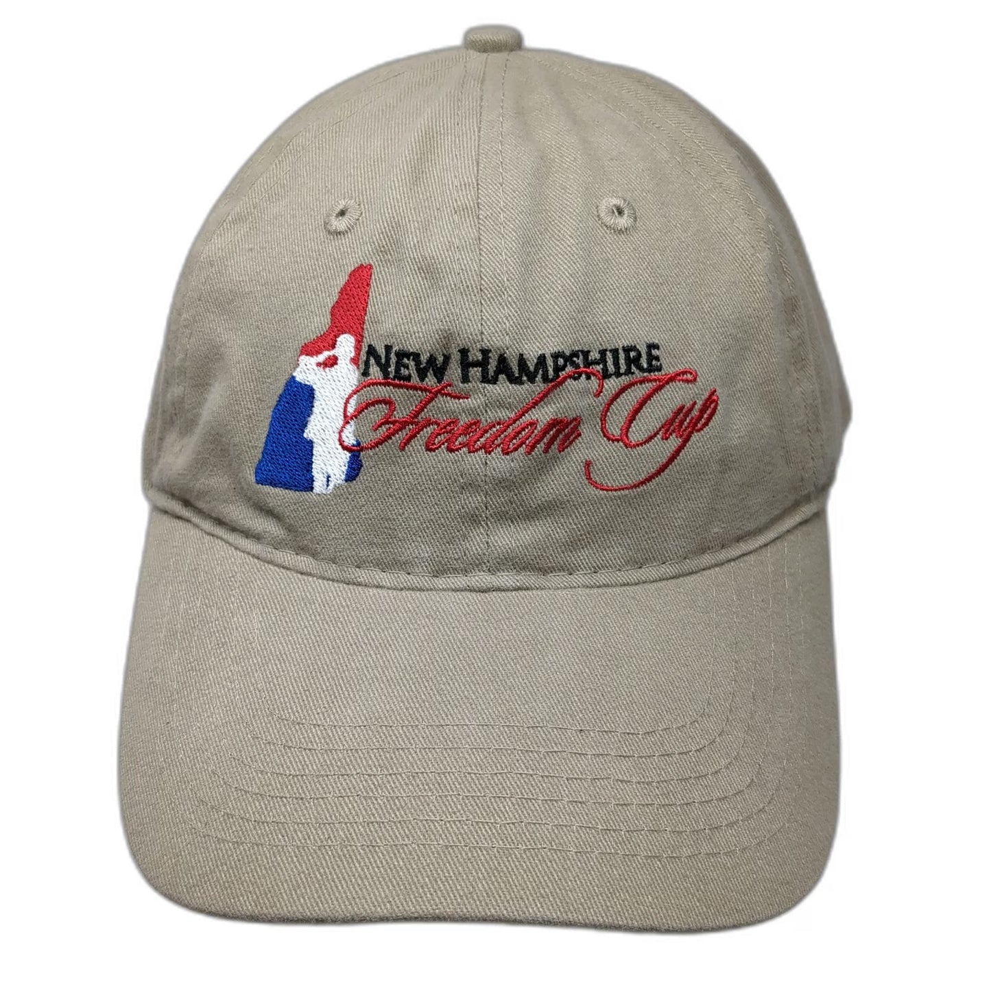 Port & Company New Hampshire Freedom Cup Beige One Size Baseball Cap Hat Cotton