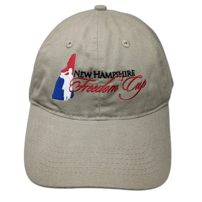 Port & Company New Hampshire Freedom Cup Beige One Size Baseball Cap Hat Cotton