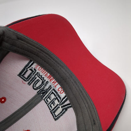 Pioneer Equipment Co Case III Agriculture Strapback Trucker Hat Red OS Mesh Back