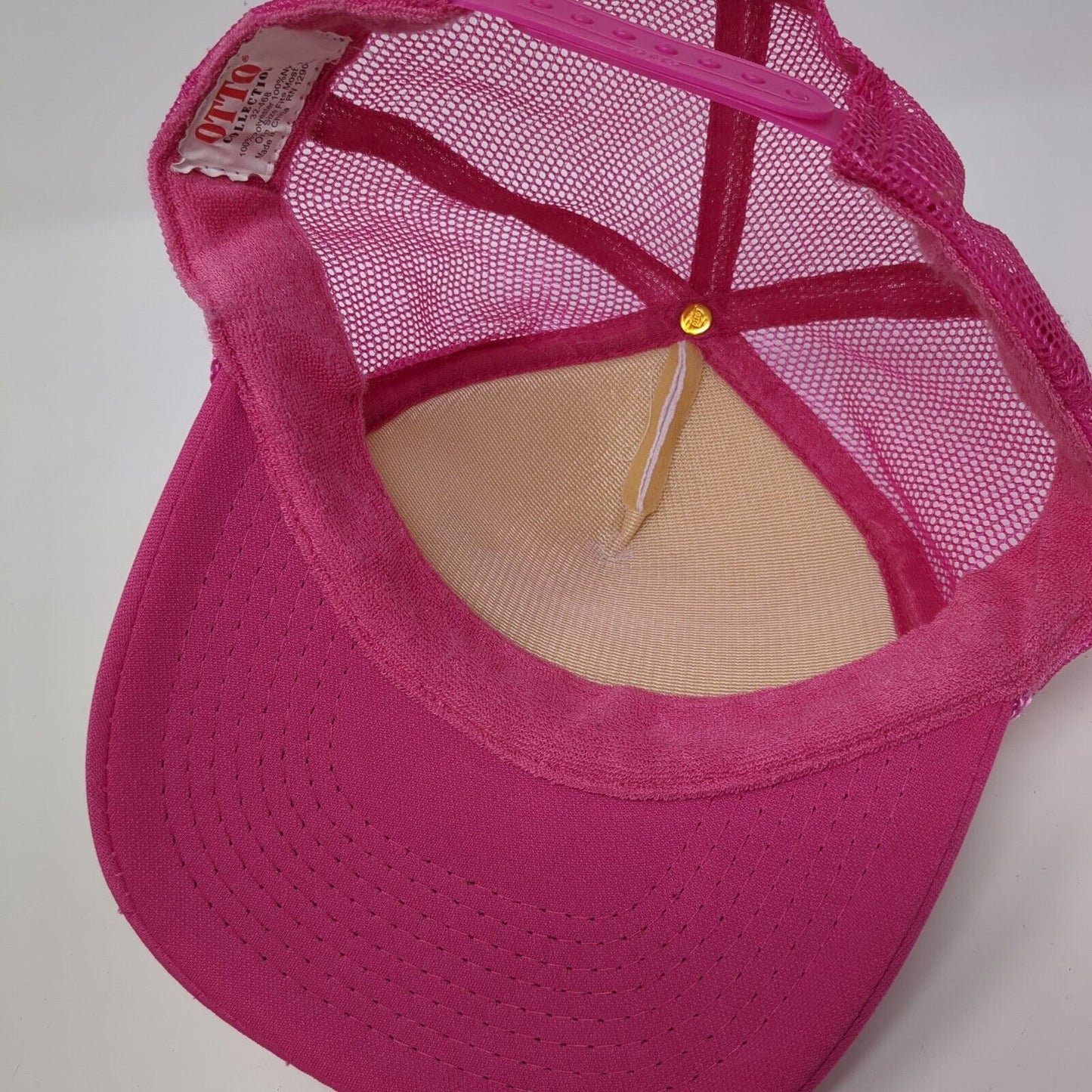 Team Bride Snapback Rope Trucker Hat Pink One Size Mesh Back Otto