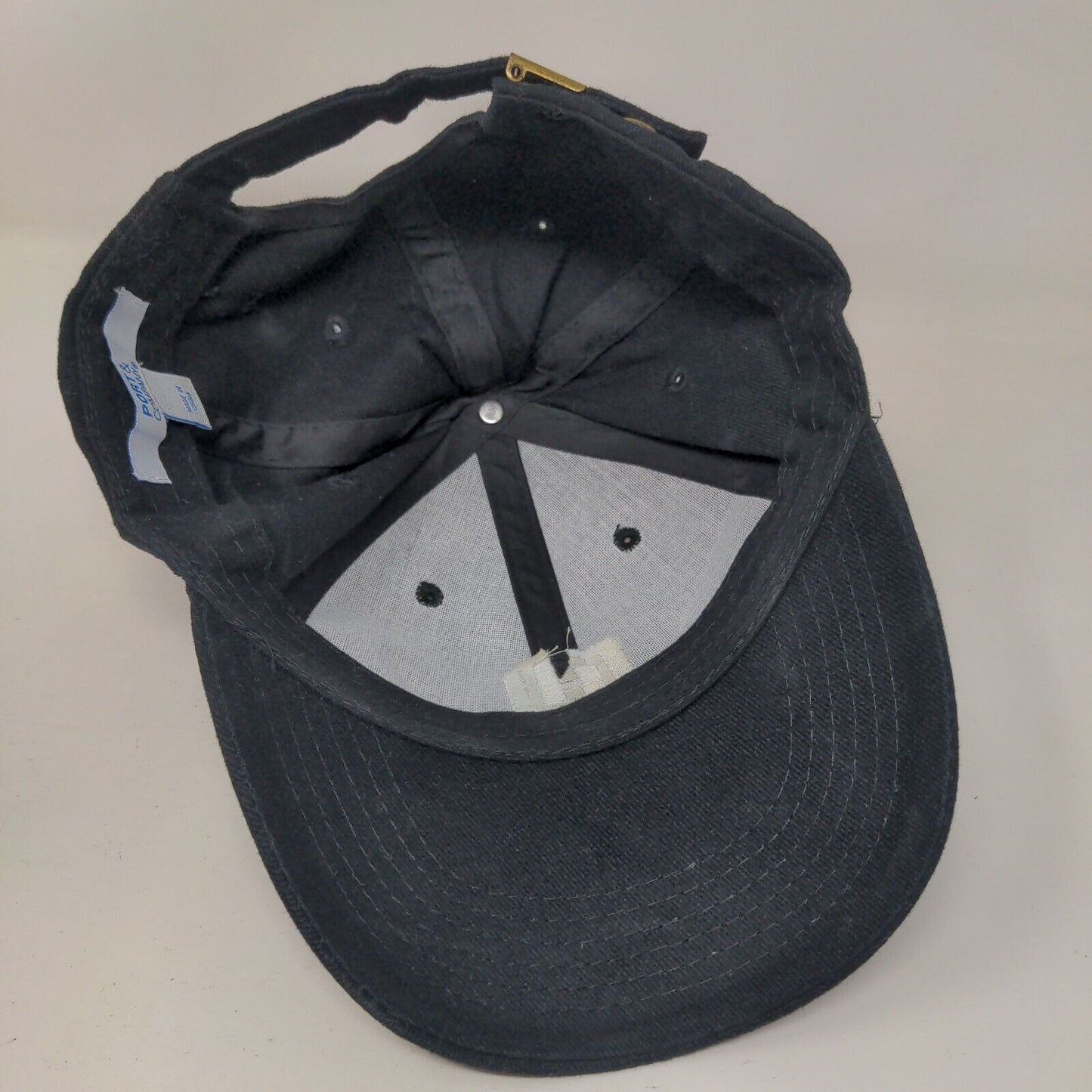 Hashi Corp Slideback Hat Black One Size Adjustable Embroidered Port & Company