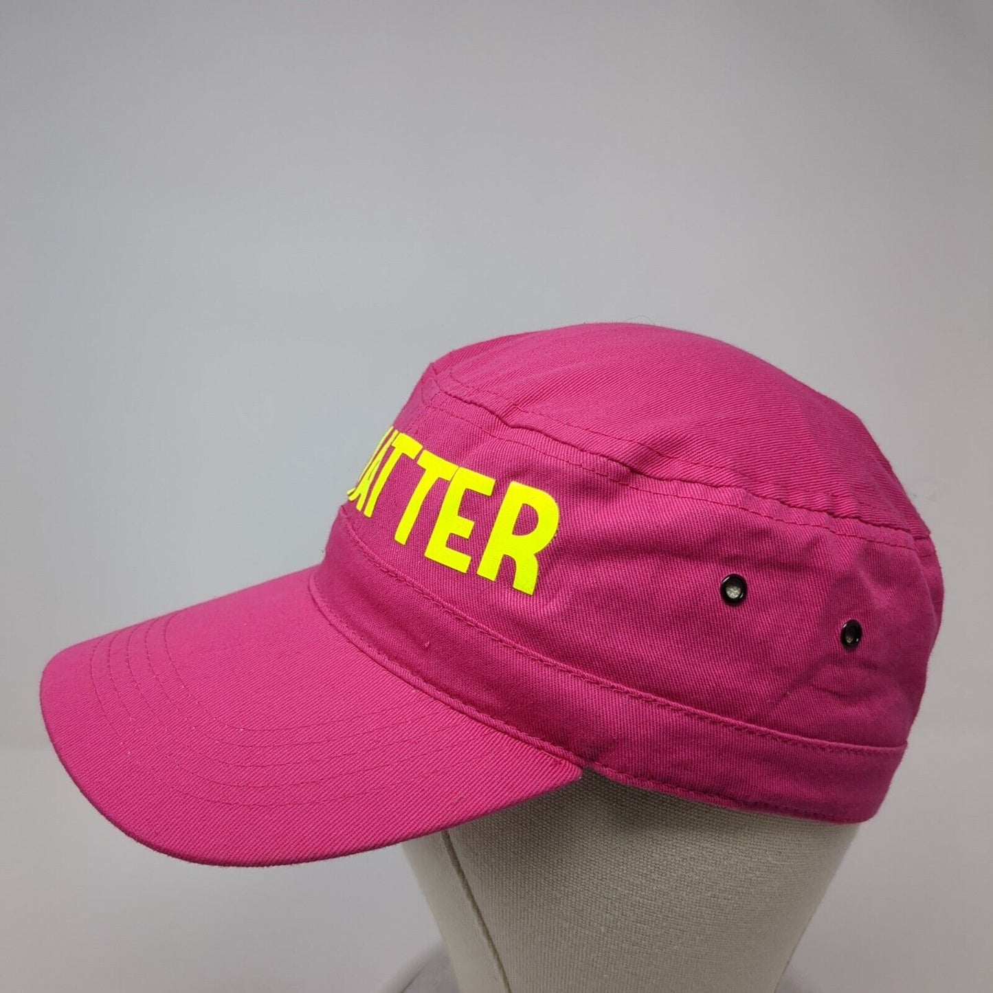 I Matter Cadet Army Cap Pink One Size Stretch Lightweight Vented Holes