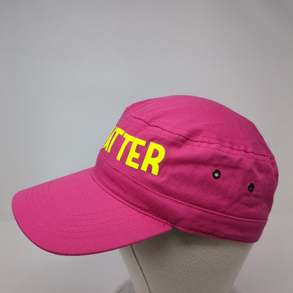 I Matter Cadet Army Cap Pink One Size Stretch Lightweight Vented Holes