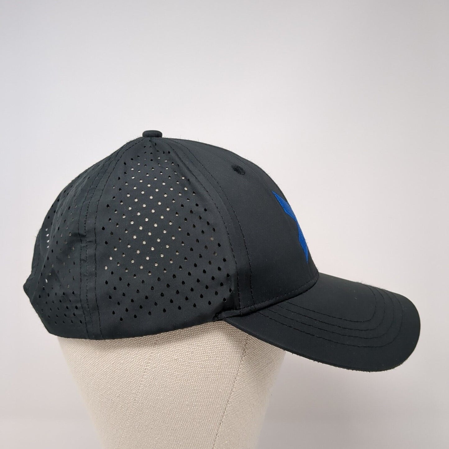Xchange Snapback Hat Black One Size Adjustable Embroidered Laser Cut