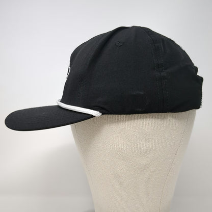 Pins & Aces 5 Panel Black One Size Hat Freedom Youth Rope Snapback Logo Golf