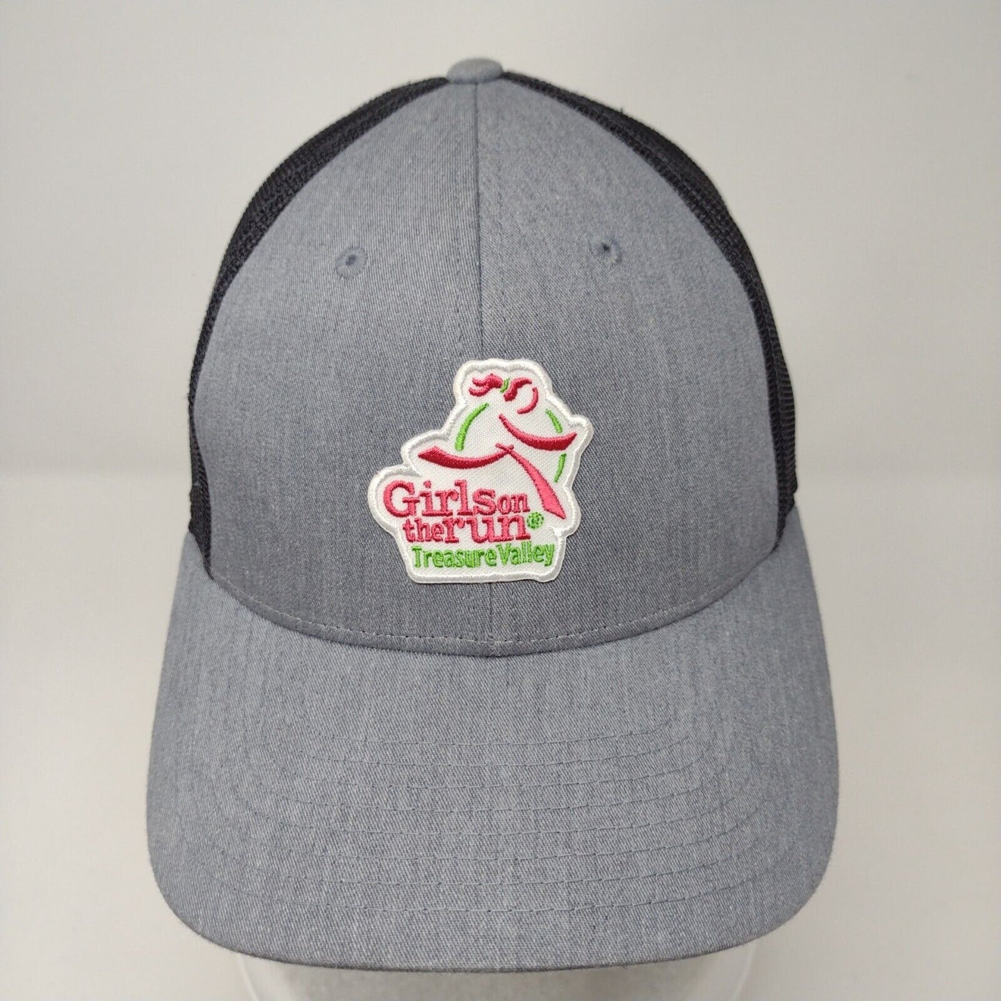 Girls On The Run Treasure Valley Snapback Trucker Hat Gray M/L Mesh Back