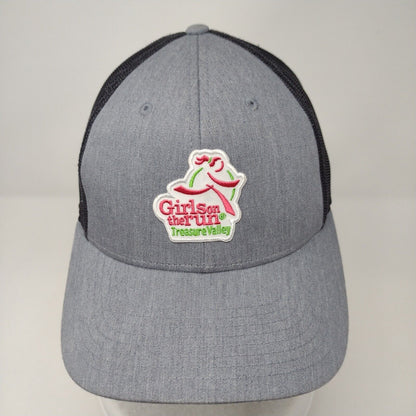 Girls On The Run Treasure Valley Snapback Trucker Hat Gray M/L Mesh Back