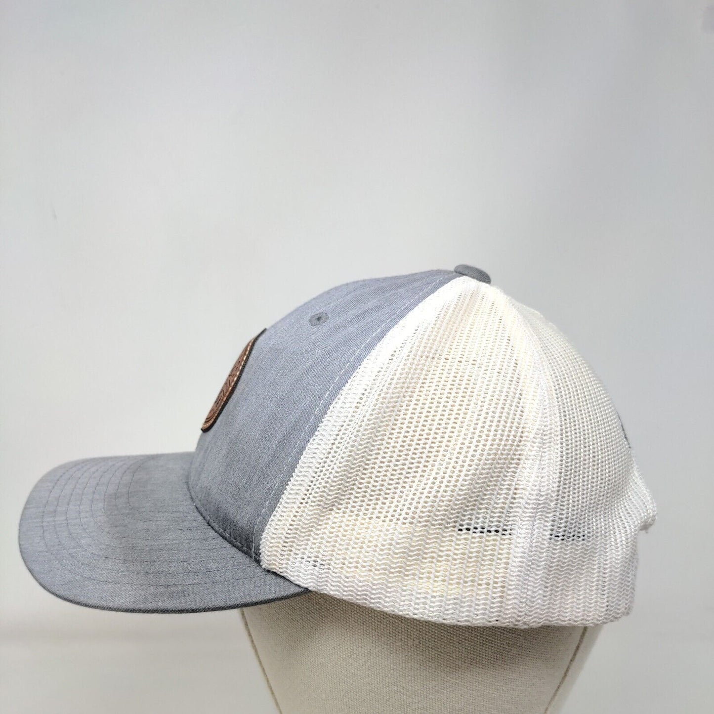 Leelanau Cellars Drink Up North Snapback Mesh Back Trucker Hat Gray One Size
