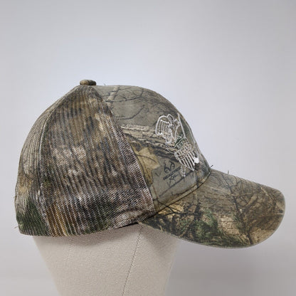 American Metals Snapback Trucker Hat Camouflage One Size Mesh Back Outdoor Cap