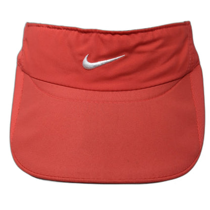 Nike Visor Red One Size Hat Dri-FIT Featherlight Performance Golf Tennis Sport