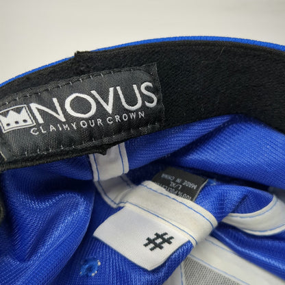 Novus Baseball Cap Blue XL SPF Logo American Flag Stretch Fit Hat Performance