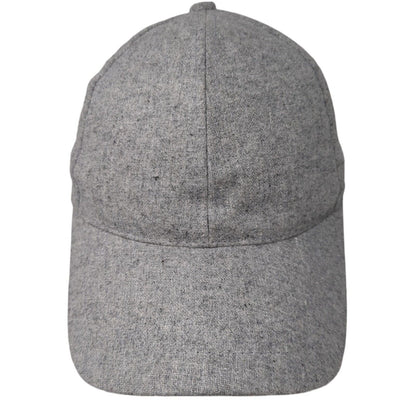 Unbranded Strapback Hat Gray One Size Adjustable 6 Panel Blank Wool