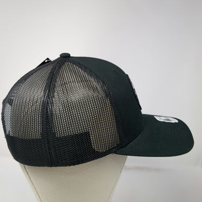 Outdoor Cap Trucker Hat Black One Size 208 Golf Idaho Mesh Snapback Patch Map