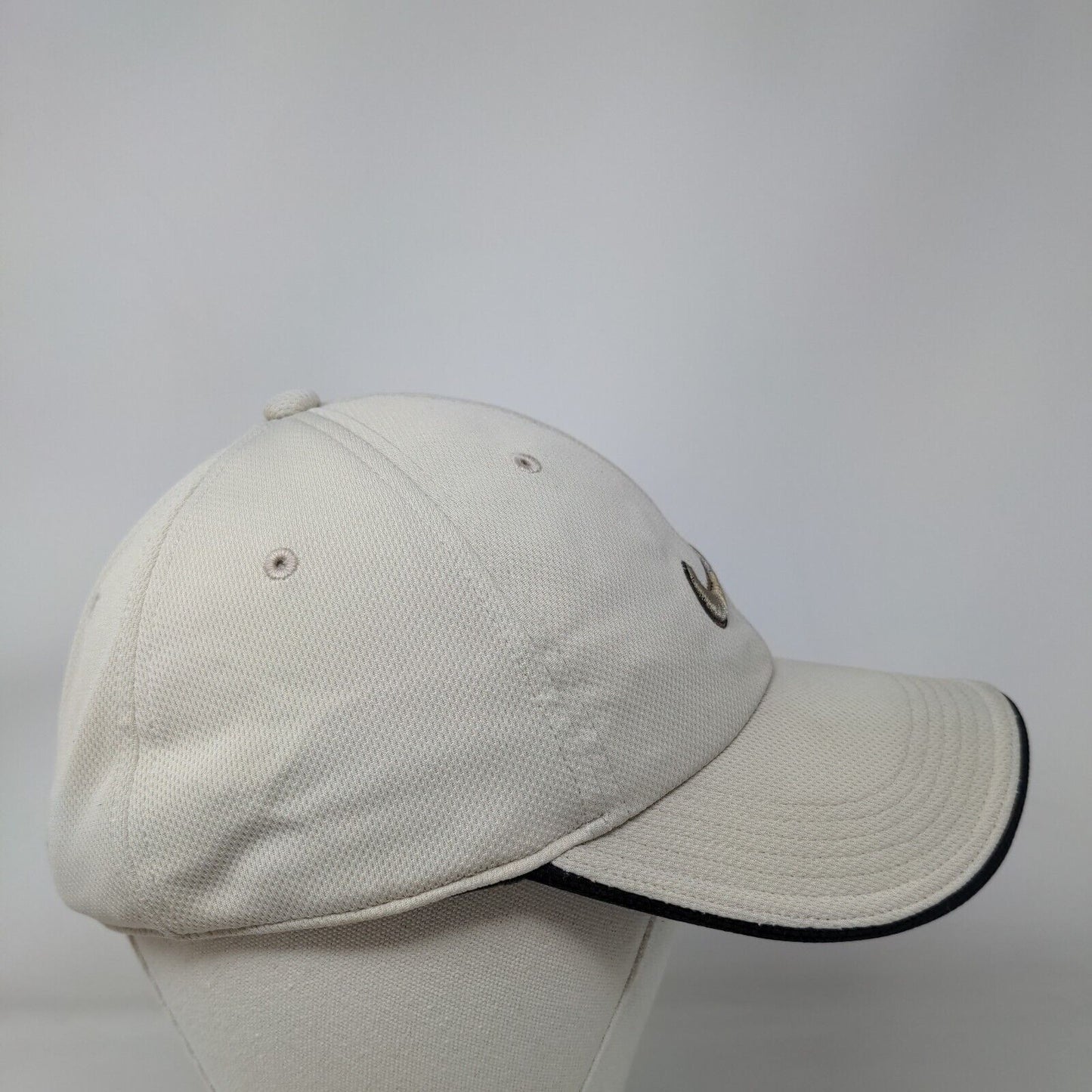 Nike Golf Strapback Hat Tan OSFM Adjustable Embroidered Swoosh 6 Panel