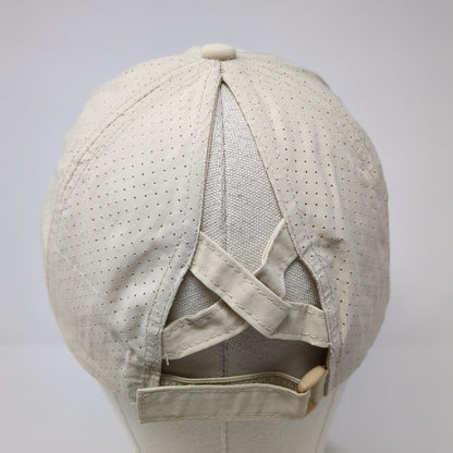 Unbranded Strapback Hat Ponytail Tan One Size Solid Adjustable Blank