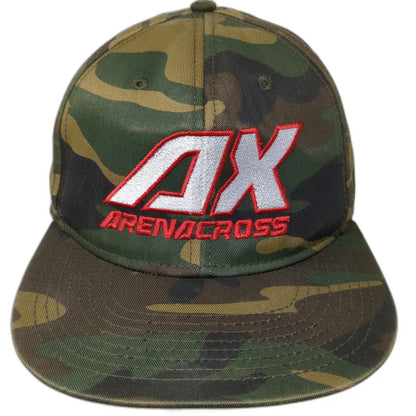 Otto Snapback Green Camo One Size Arenacross AX Logo 6 Panel Motorsports Hat