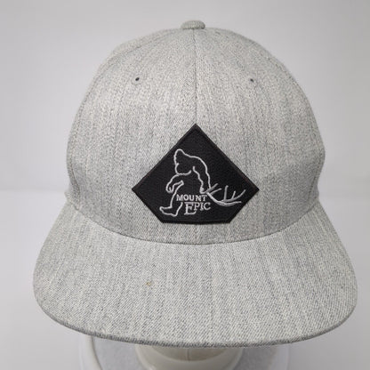 Mount Epic Snapback Hat Gray One Size Adjustable Flexfit 110 Yupoong