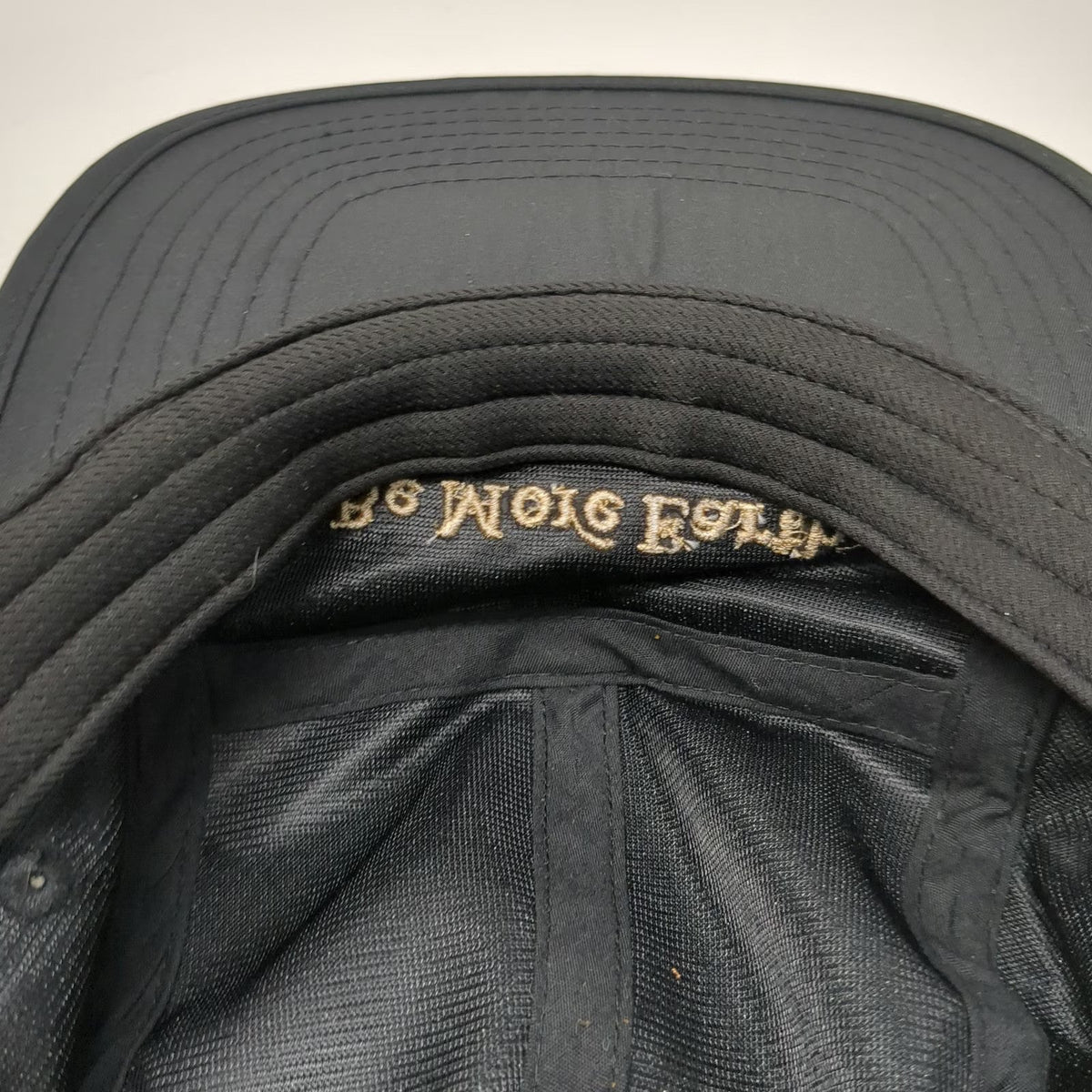 5 Panel Black One Size Hat Be More Earth Slideback Nature's Sunshine Gold Run