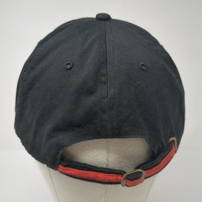 Fish Sniffer Slideback Hat Black One Size Adjustable Embroidered Outdoor