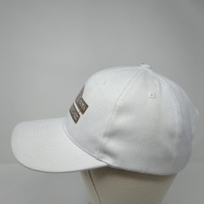 Linder Farms Pumpkin Patch Corn Maze More Strapback Hat White OS Adjustable