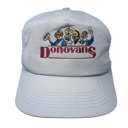 Donovans Slideback Baseball Cap Blue OS Adjustable Embroidered Pins & Patches