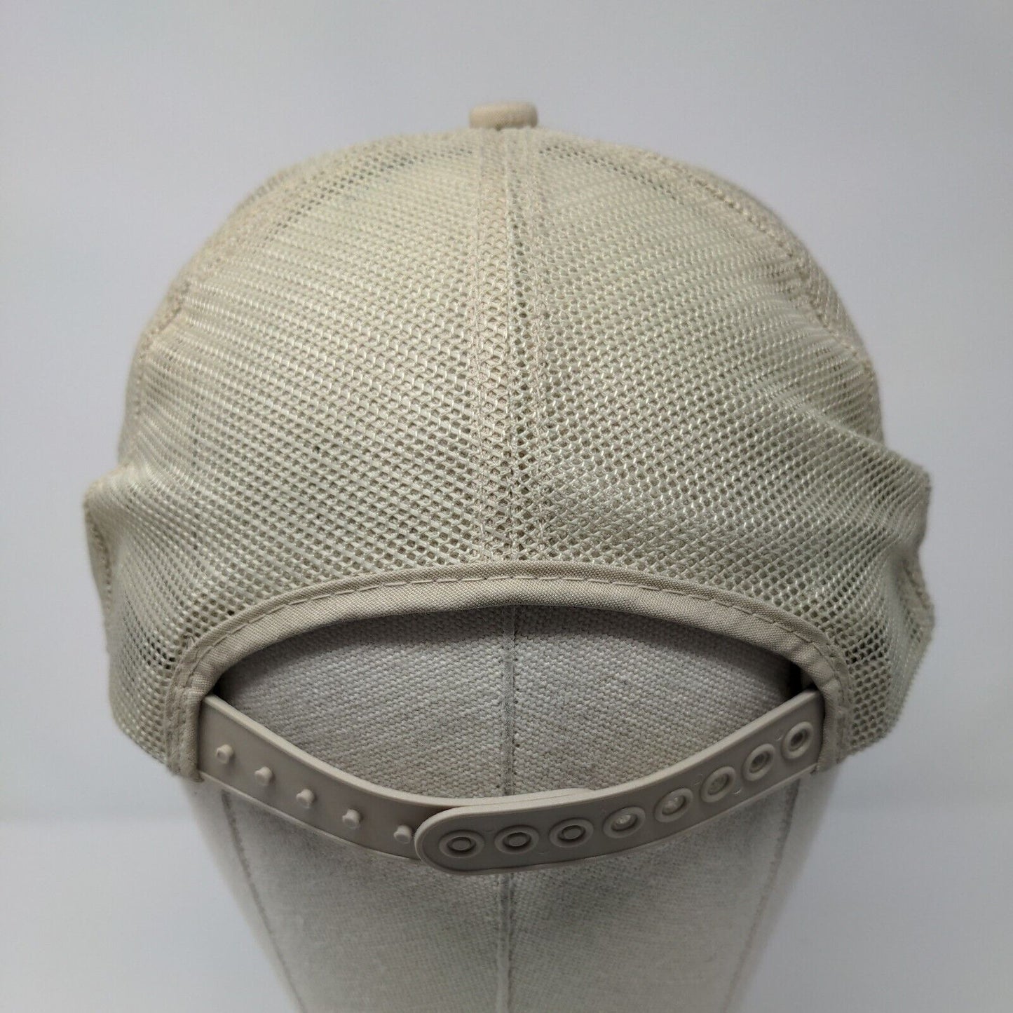Crop Production Services Snapback Trucker Hat Tan OSFA Mesh Back 6 Panel