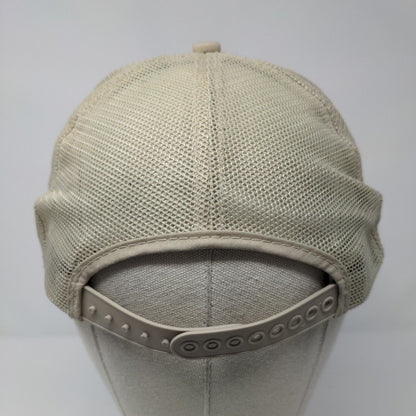 Crop Production Services Snapback Trucker Hat Tan OSFA Mesh Back 6 Panel