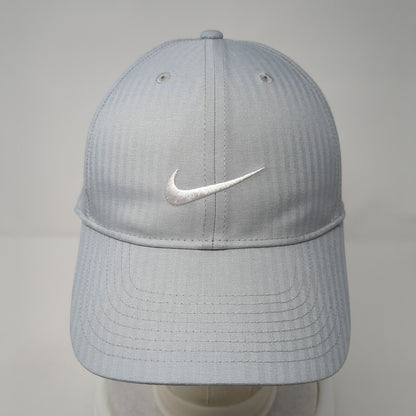 Nike Swoosh Slideback Hat Gray One Size Striped Adjustable Legacy91
