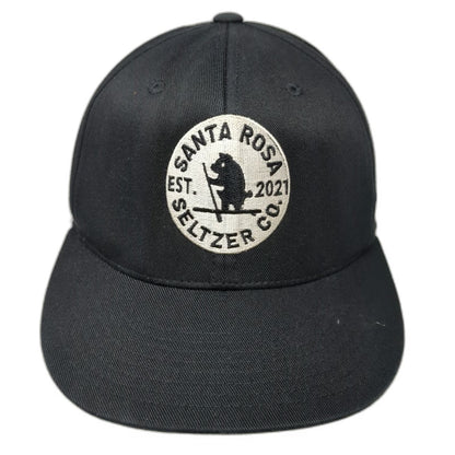 Flexfit Baseball Cap Black XL Santa Rosa Seltzer Co Bear Paddleboard Stretch Hat