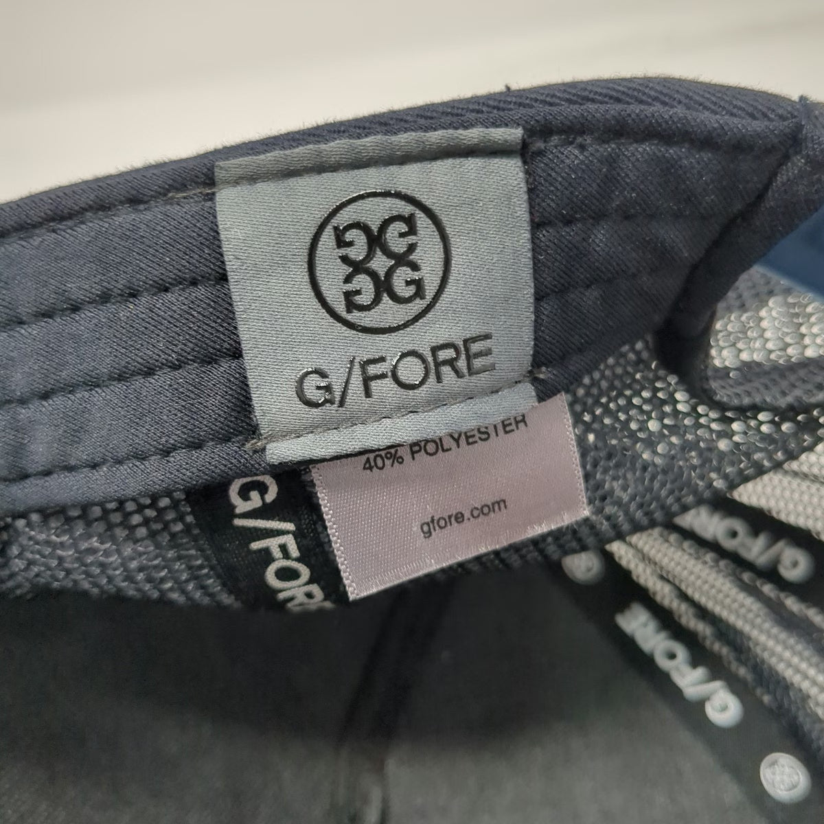 G/FORE Trucker Hat Blue One Size Mesh Back Snapback Circle Logo Gradient Pins