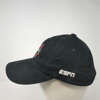 Sportsman Baseball Cap Black One Size ESPNU Never Graduate ESPN College Logo Hat