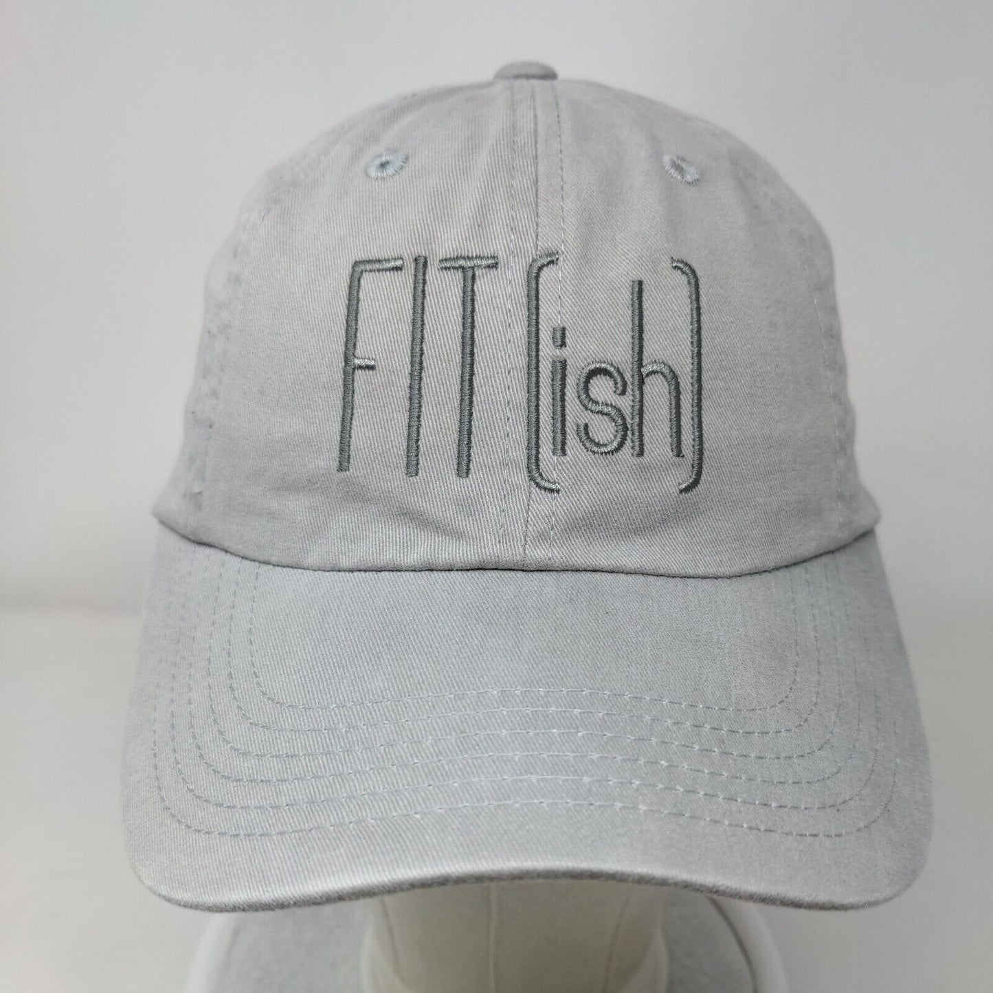 FIT (ish) Messy Hair Don't Care Slideback Hat Gray One Size Port Authority