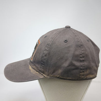 Simms Baseball Cap Gray OSFM Fishing Products Bozeman Montana Patch Hat Strap