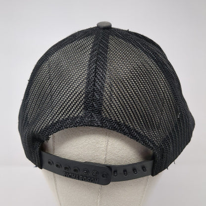 FMT Snapback Mesh Back Trucker Hat Gray One Size Embroidered Logo