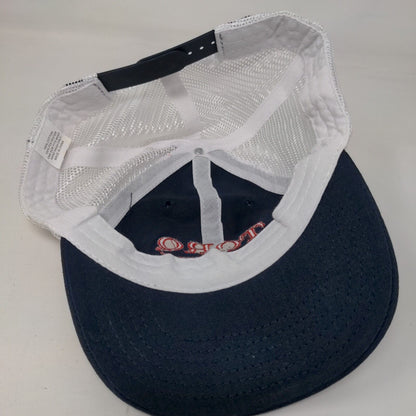 Toro Snapback Mesh Back Trucker Hat Blue OSFM Embroidered Colorblock