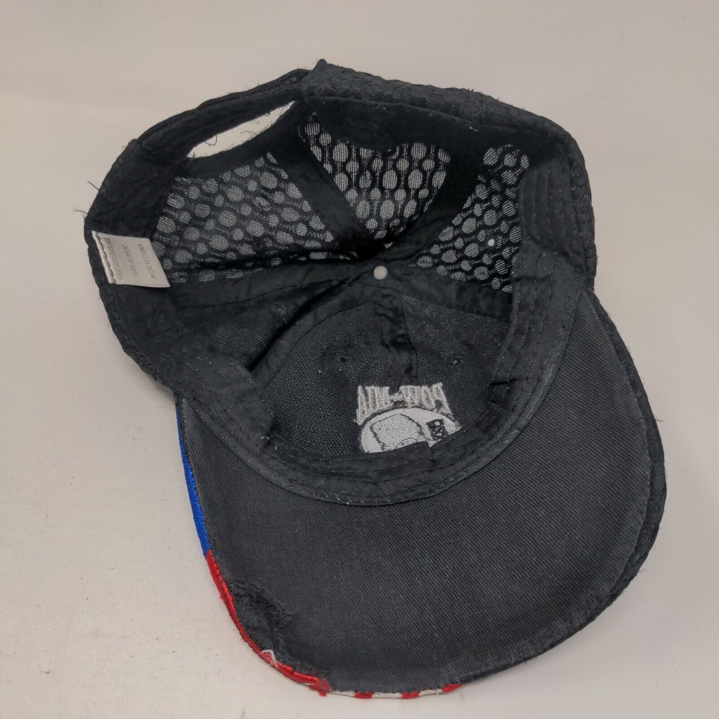Pow Mia You Are Not Forgotten Strapback Hat Black OSFA USA Flag Patriotic