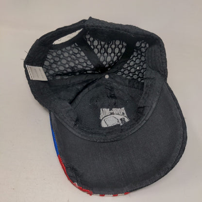 Pow Mia You Are Not Forgotten Strapback Hat Black OSFA USA Flag Patriotic