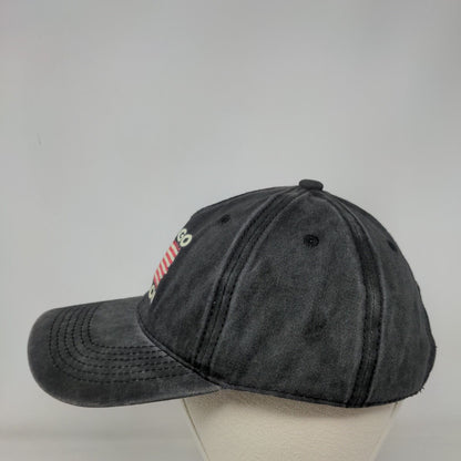 Let's Go Brandon Slideback Hat Gray One Size American Flag Patriotic Cotton