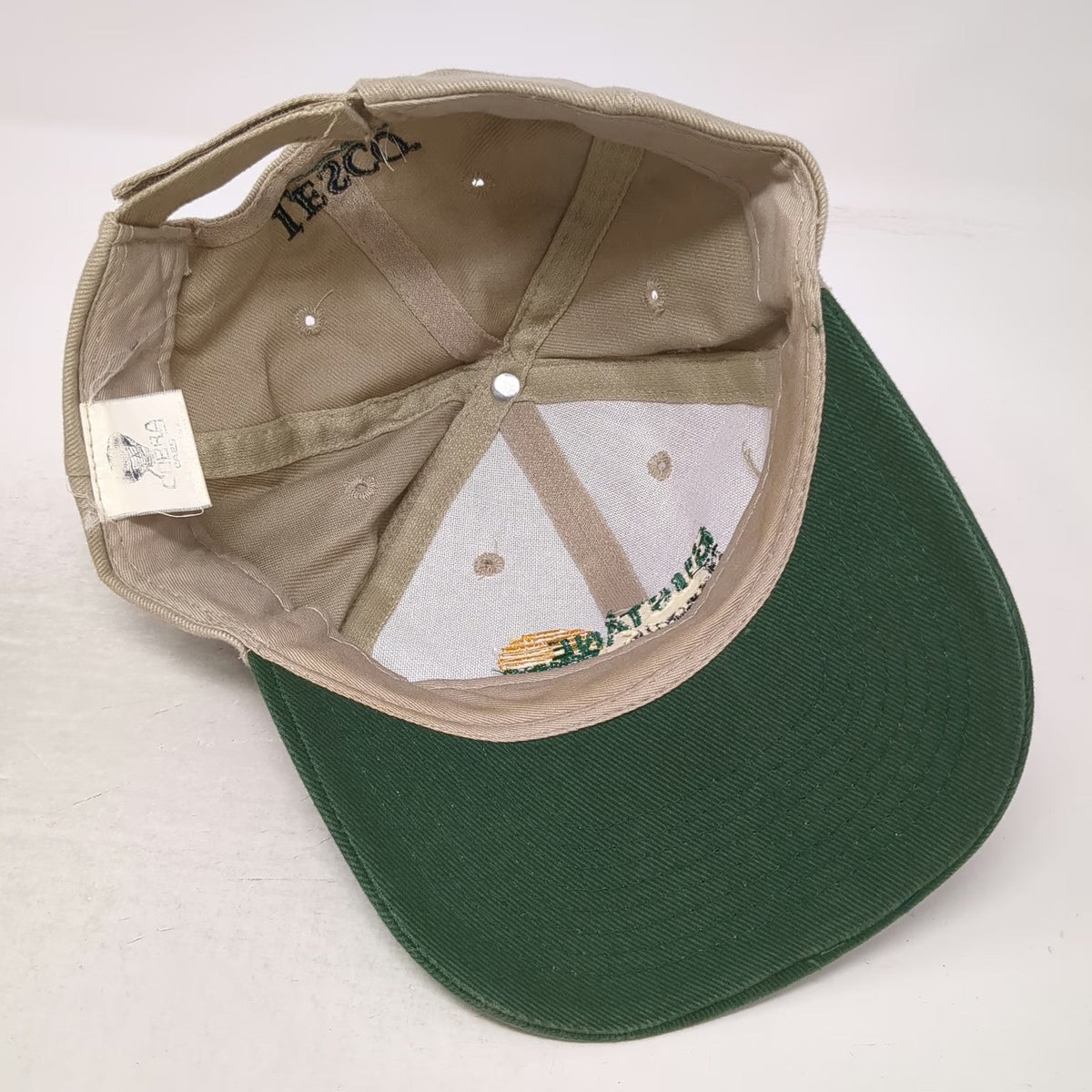 Cobra Caps Baseball Cap Beige Green One Size Strapback Sustane Lesco Hat