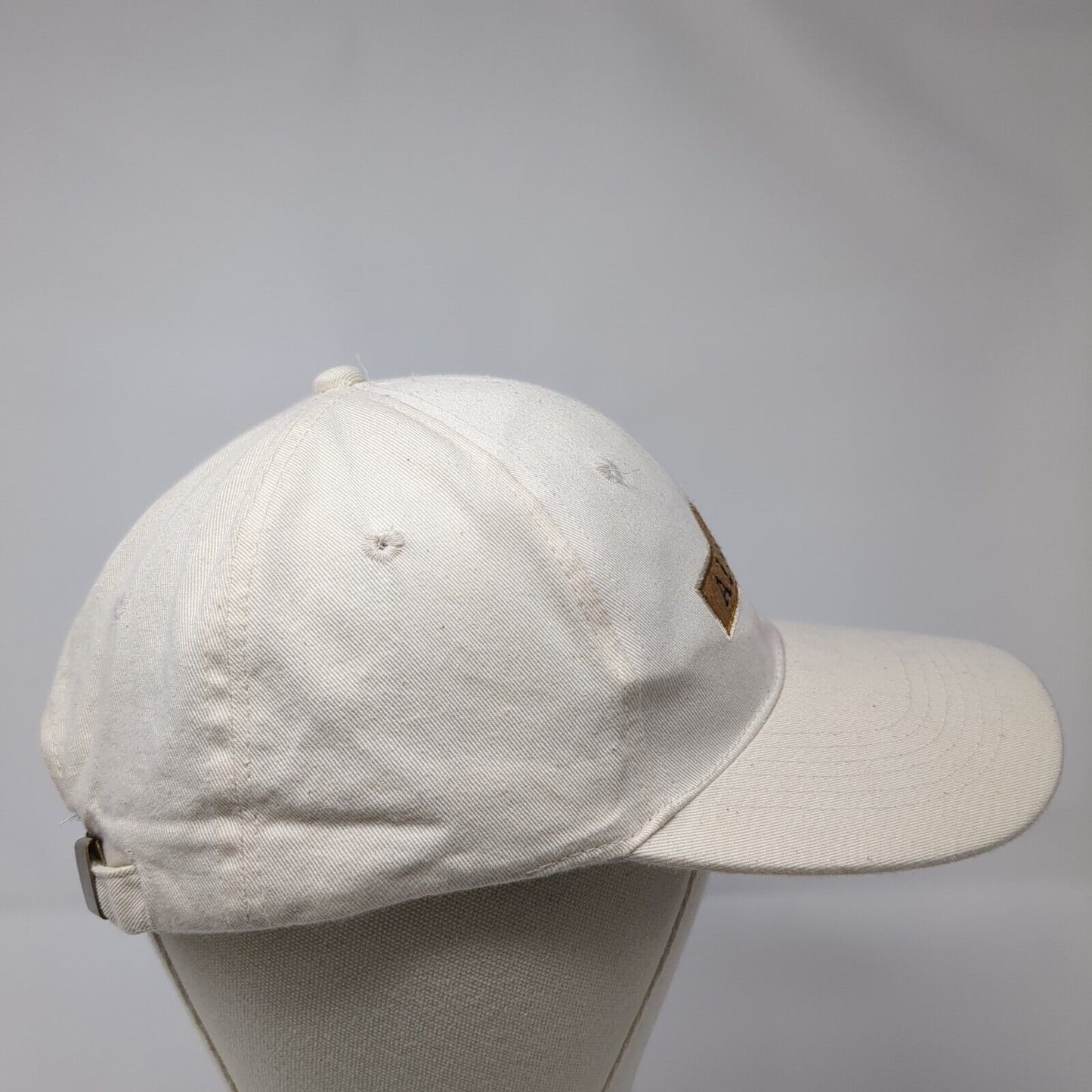 Alaska Slideback Hat Cream OSFA Adjustable Embroidered Solid 6 Panel
