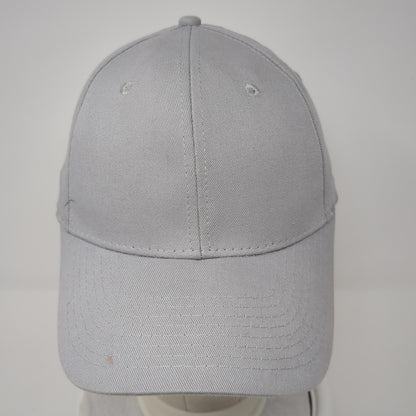 Cobra Snapback Hat Gray One Size Solid Adjustable Vent Holes Blank