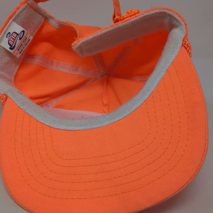 Otto 5 Panel Orange One Size Sumner Tractor Rope Hat Slideback Embroidered