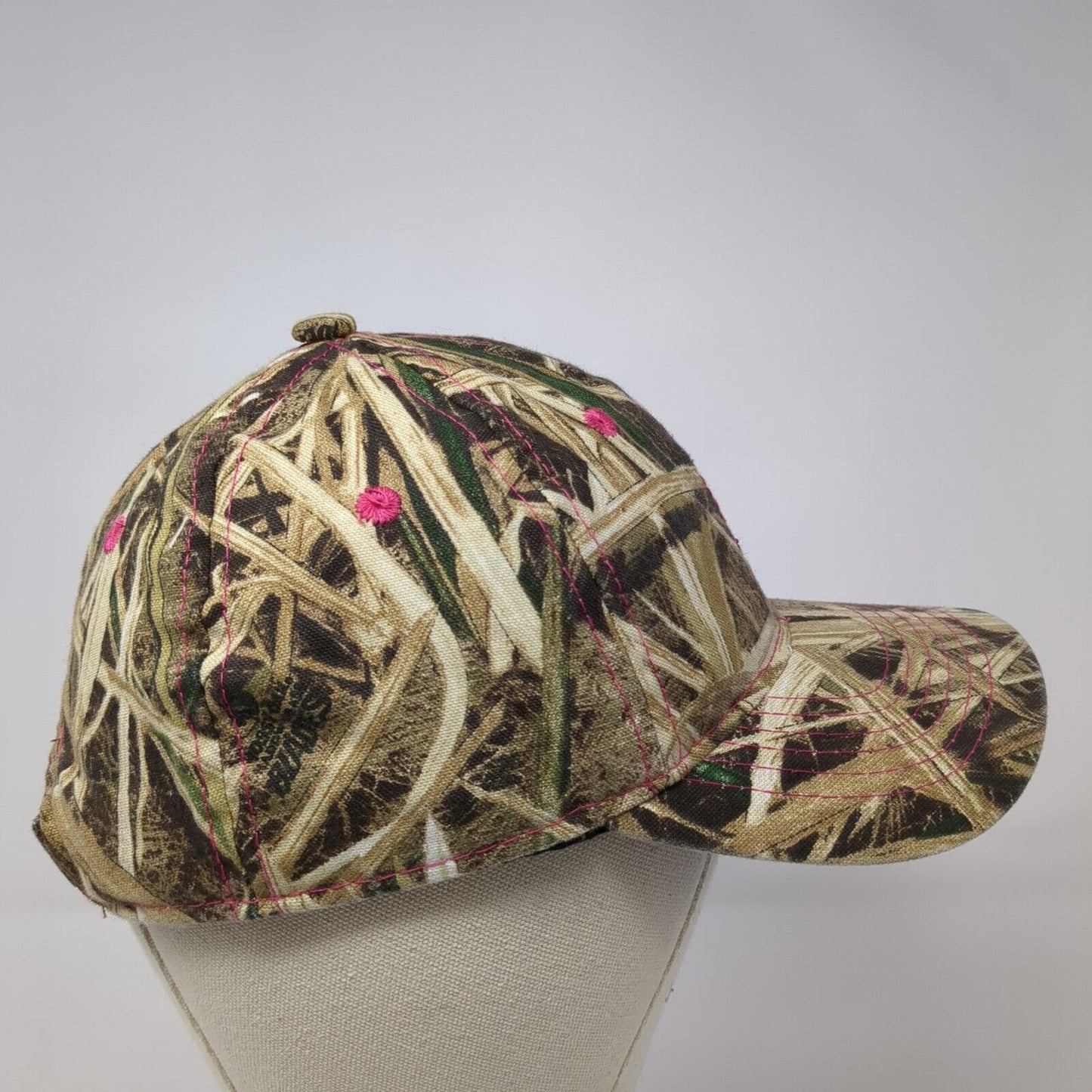 Unbranded Strapback Hat Camouflage One Size Adjustable Vented Holes 6 Panel